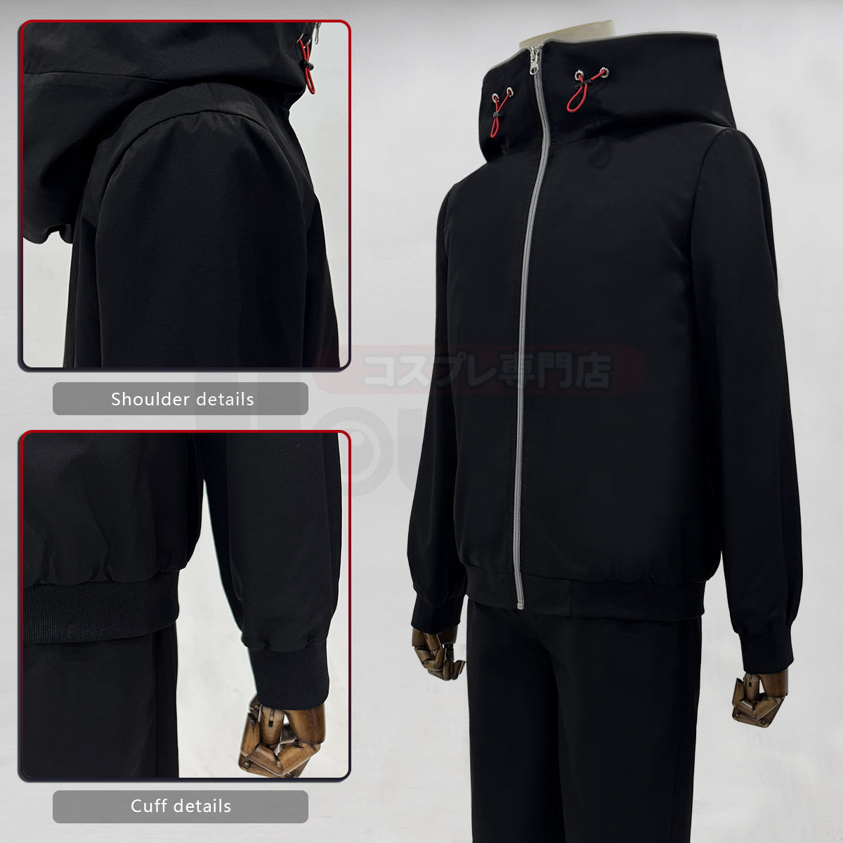 YOO Jujutsu JJK Anime Itadori Yuji Cosplay Costume Wig Latest Hoodie Pants Halloween Christmas Convention Rose Net Synthetic thumbnail 8