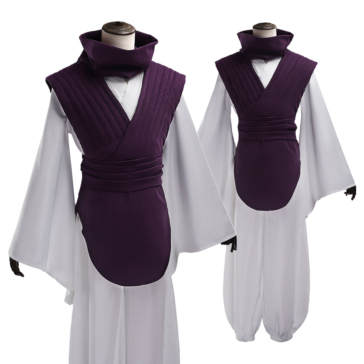 YOO Jujutsu JJK Manga Anime Choso Cosplay Costume Purple Vest Neck Gaiter Belt White Elastic Pants Top Gift