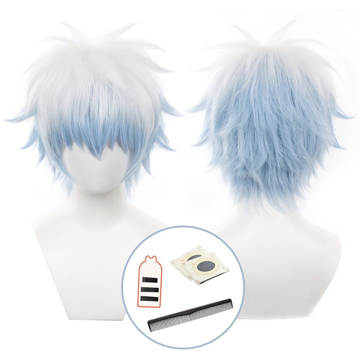 YOO Gintama Anime Sakata Gintoki Cosplay Costume Wig Kimono Top Pants Cos Convention Halloween Christmas Gift thumbnail 14