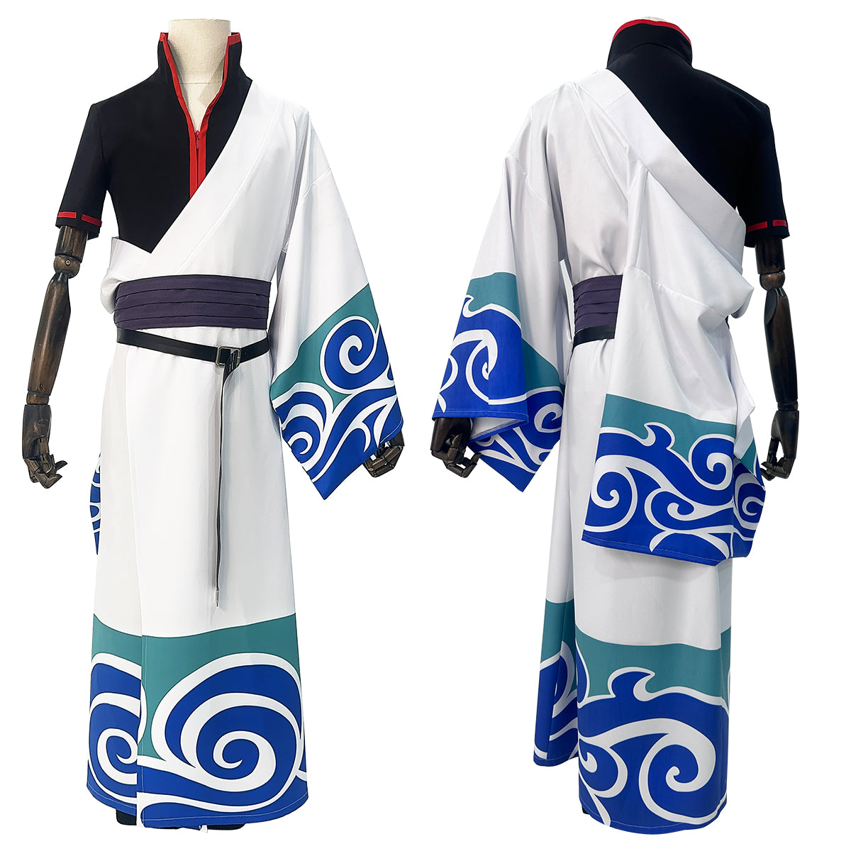 YOO Gintama Anime Sakata Gintoki Cosplay Costume Wig Kimono Top Pants Cos Convention Halloween Christmas Gift thumbnail 7