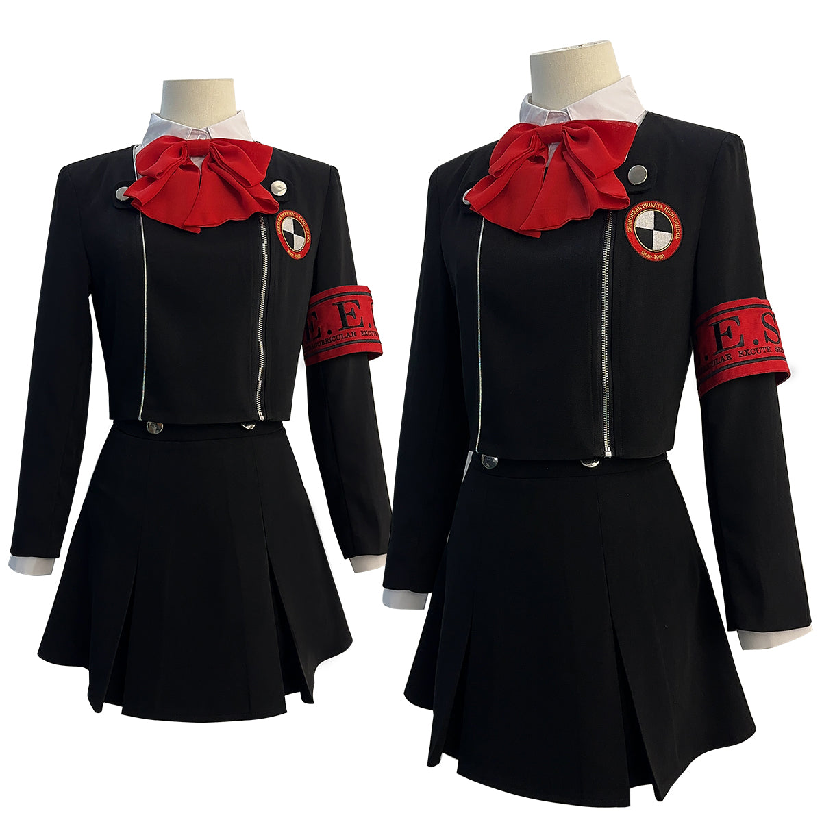 YOO Game P3 Aegis Cosplay Costume Gekkoukan High School Uniform Embroidery Suit Skirt Shirt Daily Wearing Gift thumbnail 2