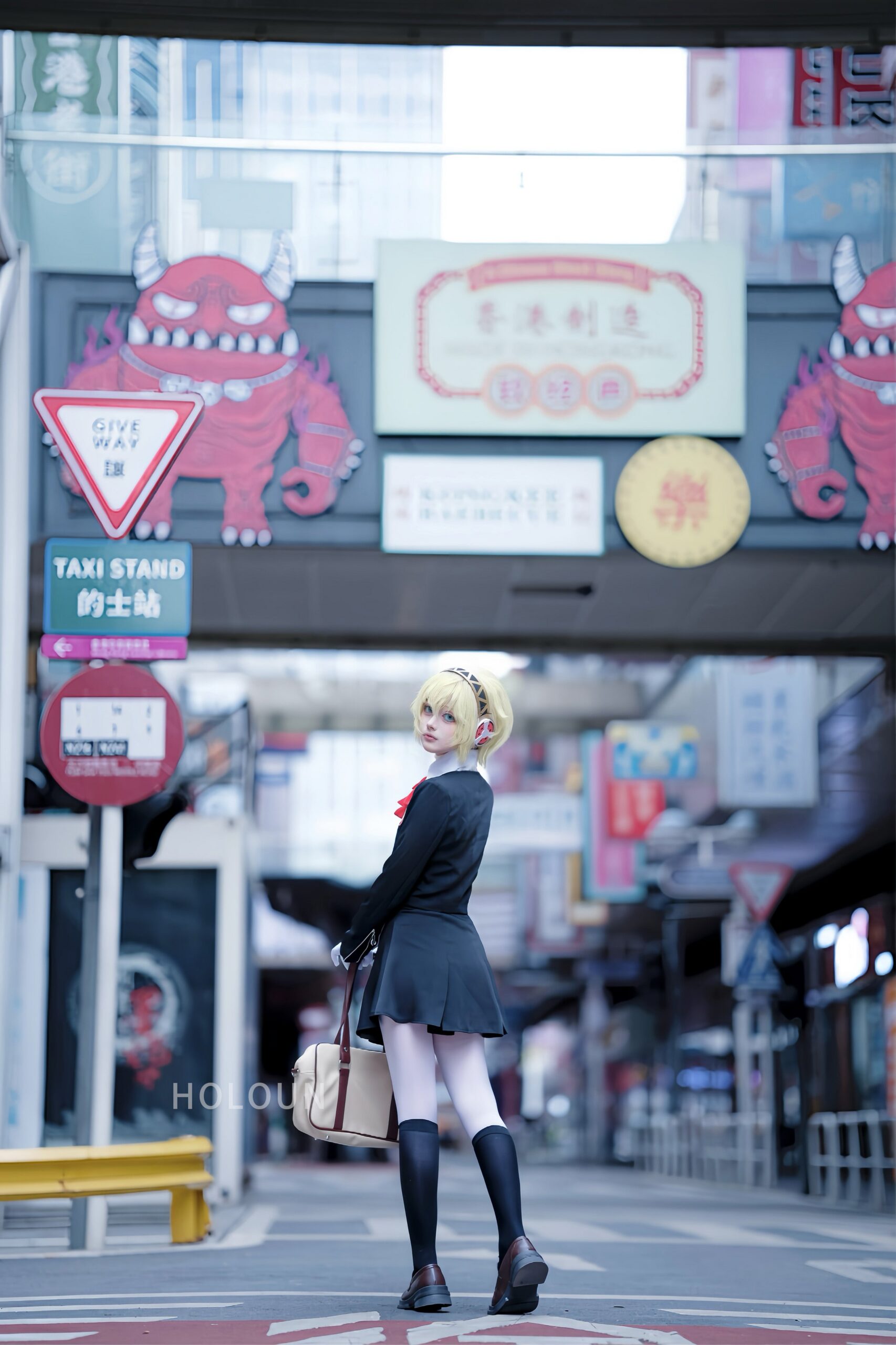 YOO Game P3 Aegis Cosplay Costume Gekkoukan High School Uniform Embroidery Suit Skirt Shirt Daily Wearing Gift thumbnail 5