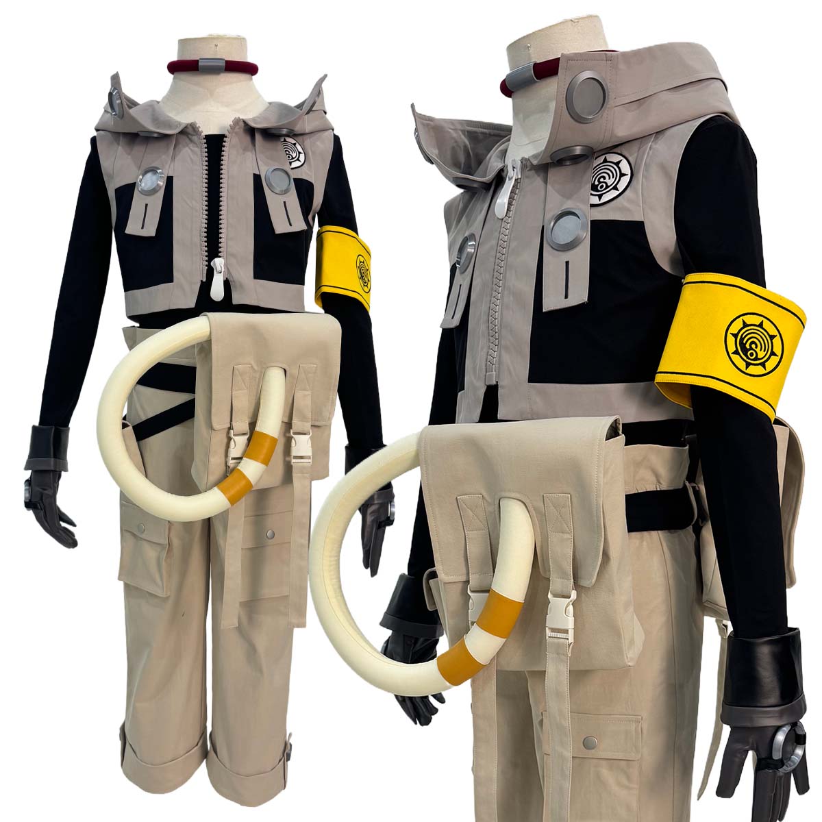 YOO Gachiakuta Anime Rudo Cosplay Costume Convention Halloween Christmas Embroidery Armband T-Shirt Pants Coat Bag Gloves thumbnail 10