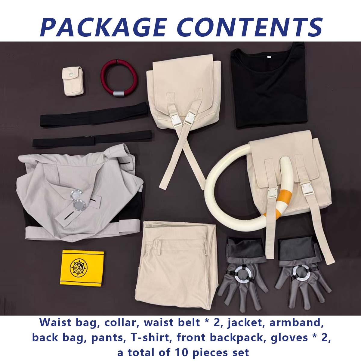 YOO Gachiakuta Anime Rudo Cosplay Costume Convention Halloween Christmas Embroidery Armband T-Shirt Pants Coat Bag Gloves thumbnail 16