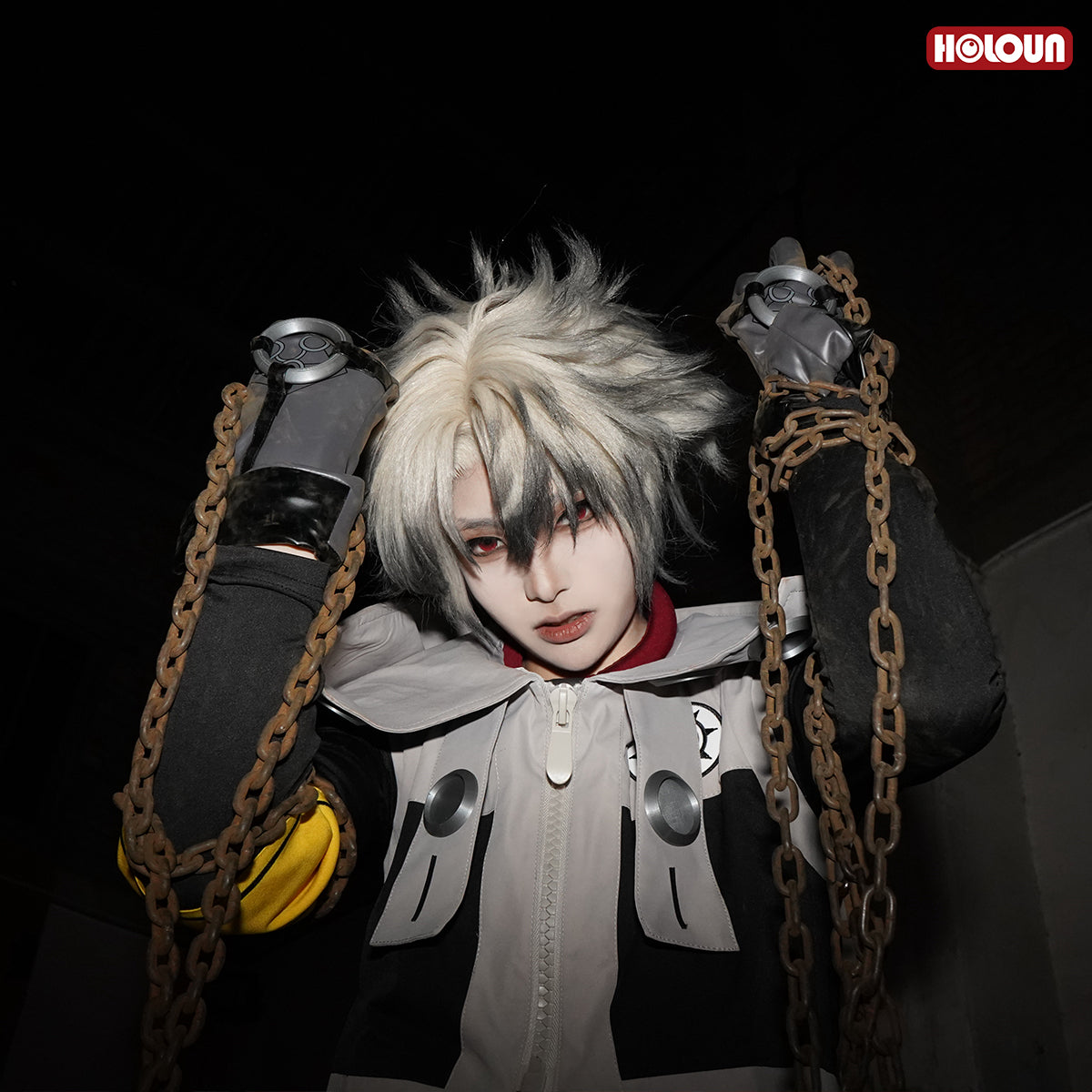 YOO Gachiakuta Anime Rudo Cosplay Costume Convention Halloween Christmas Embroidery Armband T-Shirt Pants Coat Bag Gloves thumbnail 3