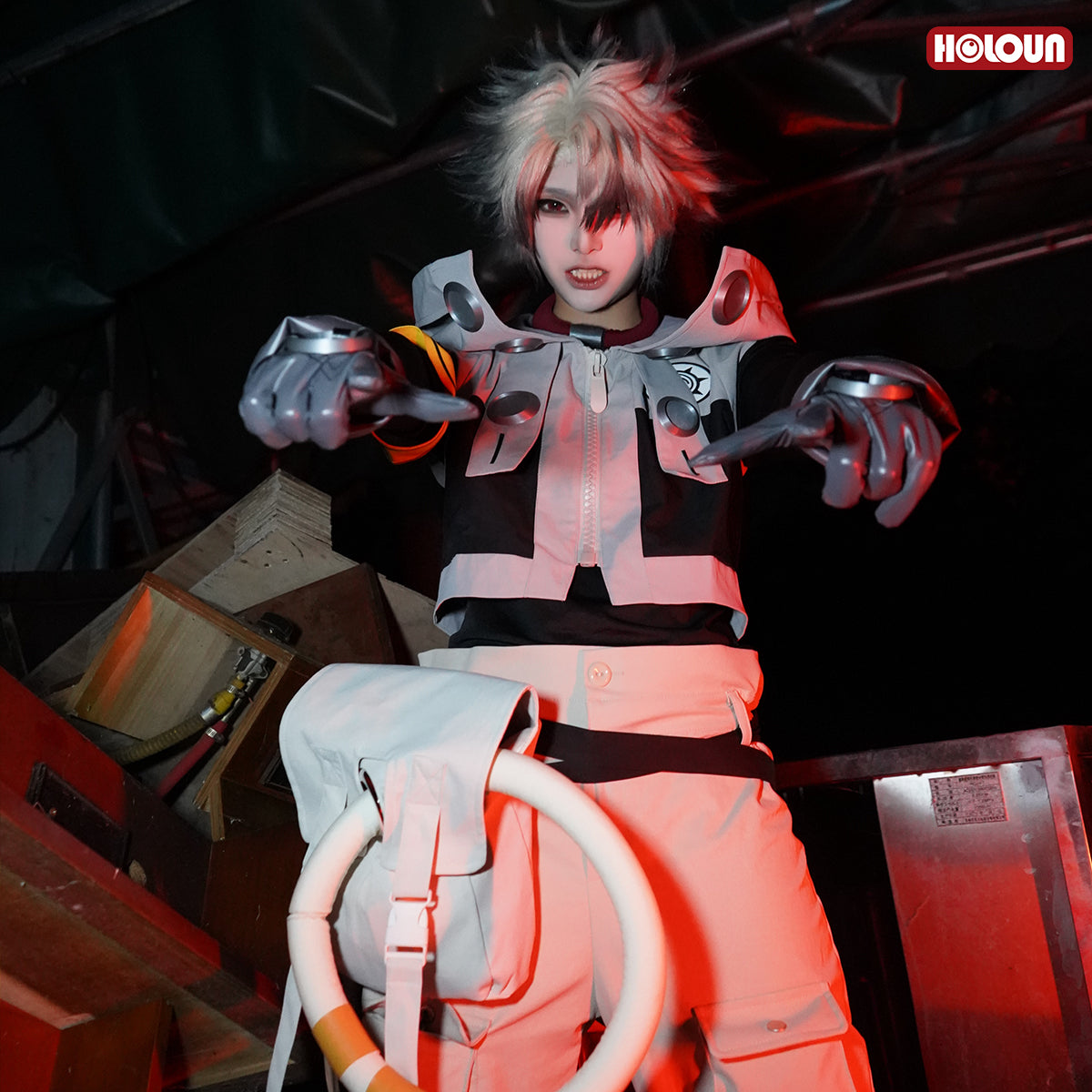 YOO Gachiakuta Anime Rudo Cosplay Costume Convention Halloween Christmas Embroidery Armband T-Shirt Pants Coat Bag Gloves thumbnail 5