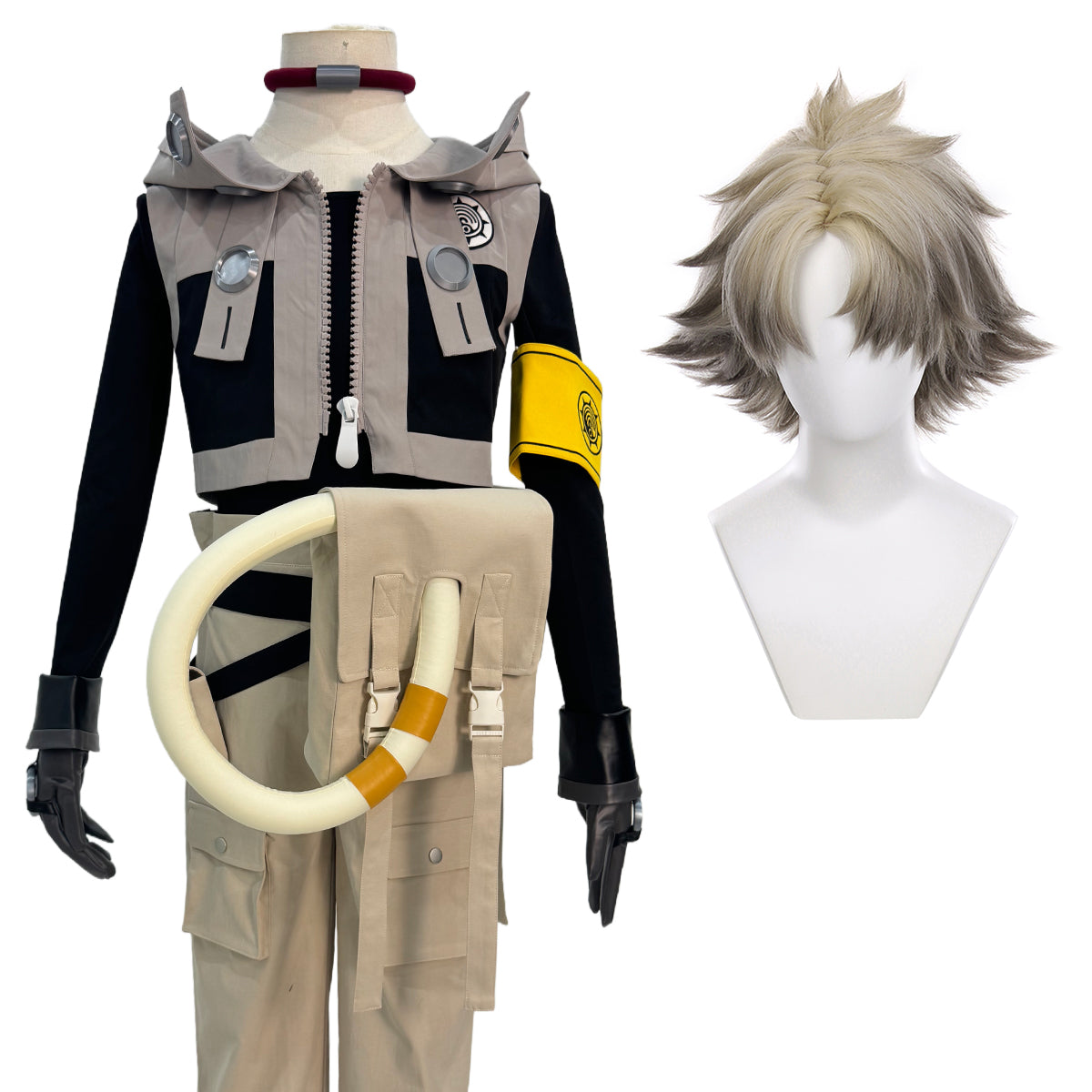 YOO Gachiakuta Anime Rudo Cosplay Costume Convention Halloween Christmas Embroidery Armband T-Shirt Pants Coat Bag Gloves thumbnail 9