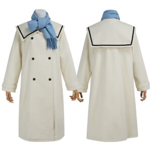 YOO Frieren Beyond Journey's End Anime Frieren Cosplay Costume Winter Coat Wig Ponytail Halloween Christmas Convention