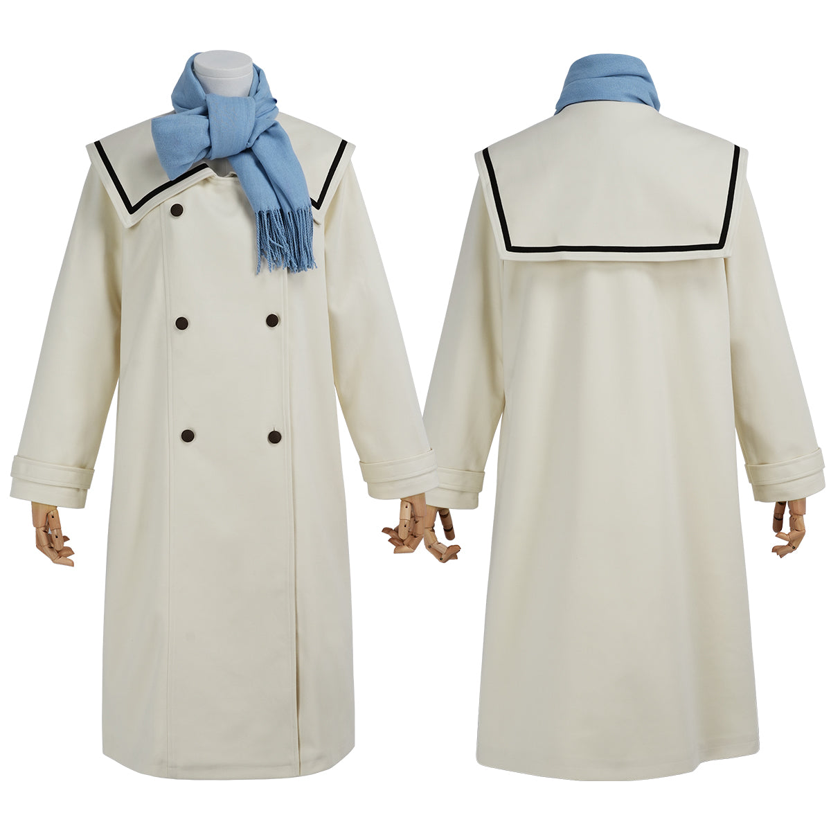 YOO Frieren Beyond Journey’s End Anime Frieren Cosplay Costume Winter Coat Wig Ponytail Halloween Christmas Convention