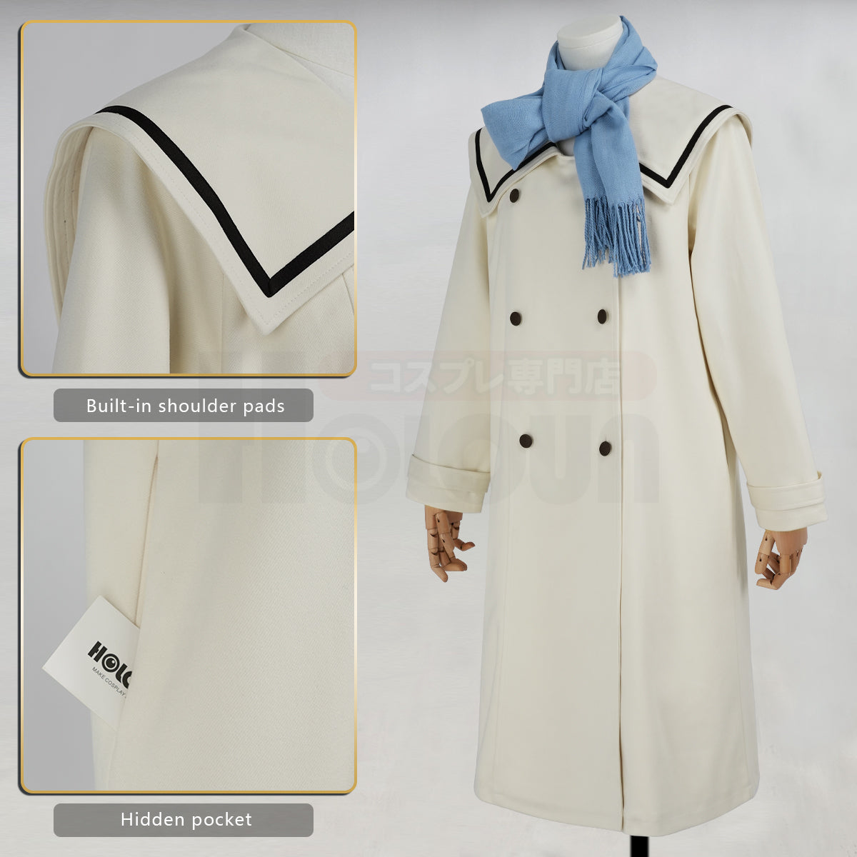 YOO Frieren Beyond Journey’s End Anime Frieren Cosplay Costume Winter Coat Wig Ponytail Halloween Christmas Convention thumbnail 10