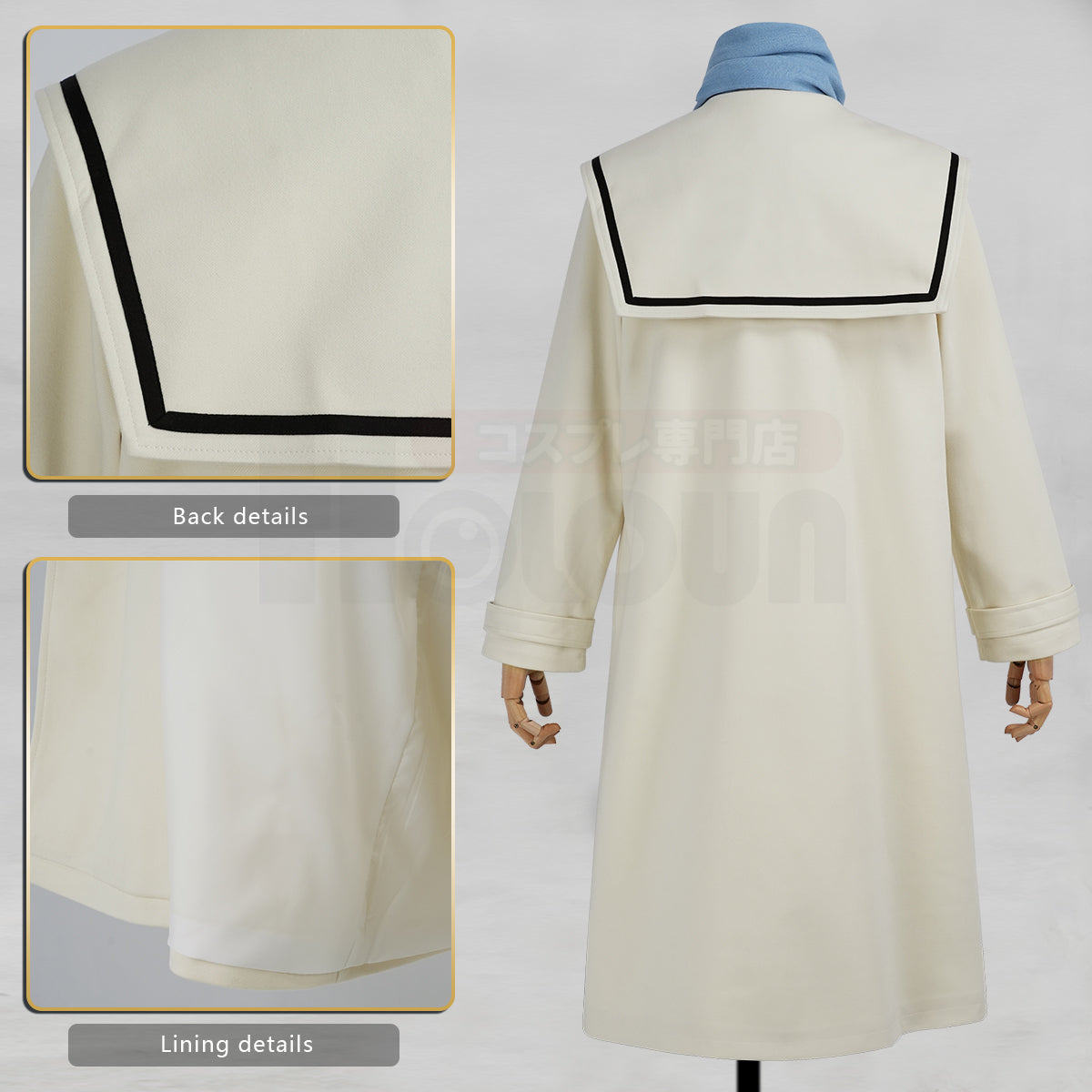 YOO Frieren Beyond Journey’s End Anime Frieren Cosplay Costume Winter Coat Wig Ponytail Halloween Christmas Convention thumbnail 8