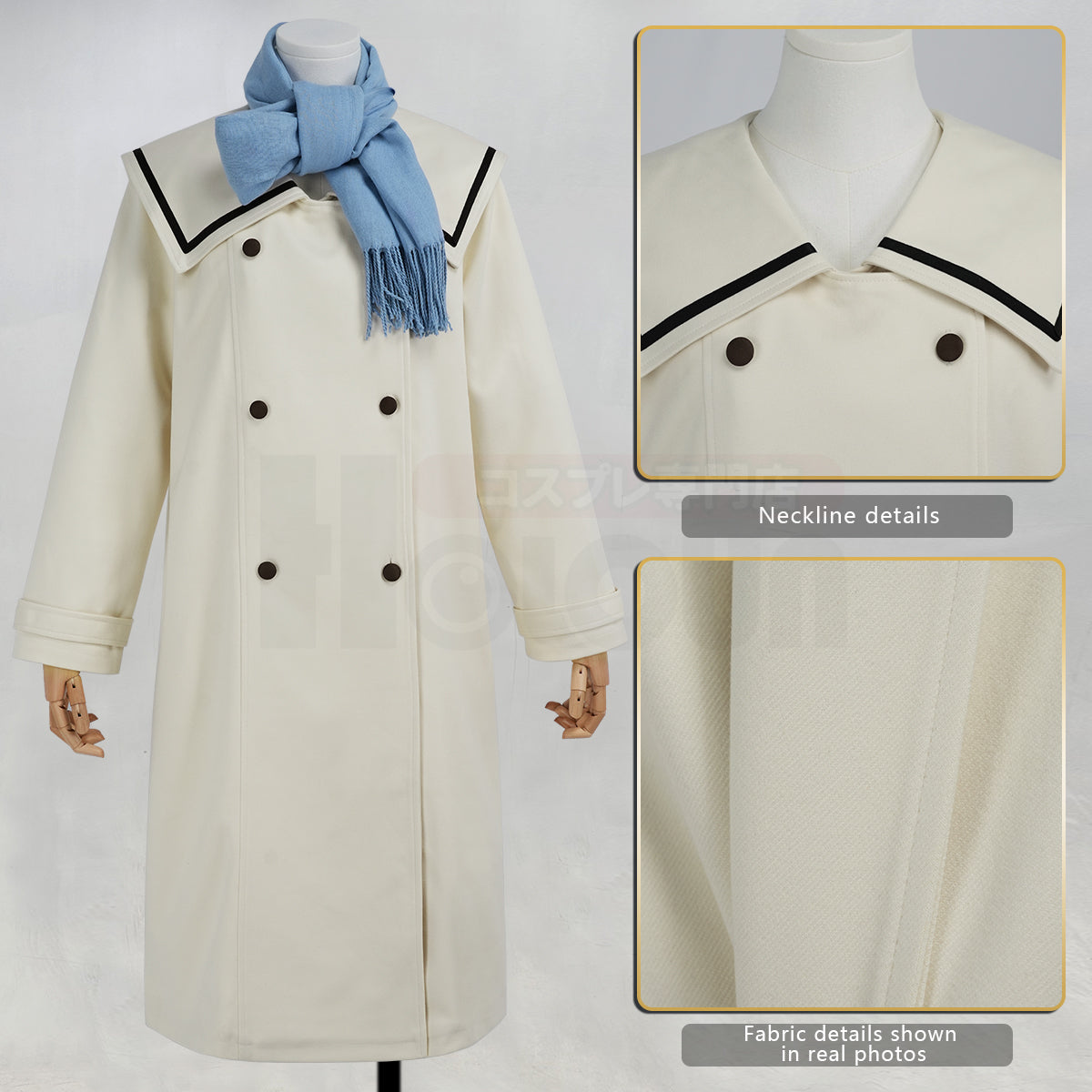 YOO Frieren Beyond Journey’s End Anime Frieren Cosplay Costume Winter Coat Wig Ponytail Halloween Christmas Convention thumbnail 9