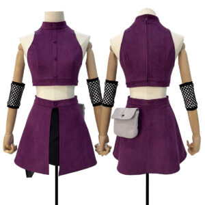 YOO Anime Yamanaka lno Cosplay Costume Top Skirt Waist Bag Leg Covers Cos Convention Daily Wear Gift