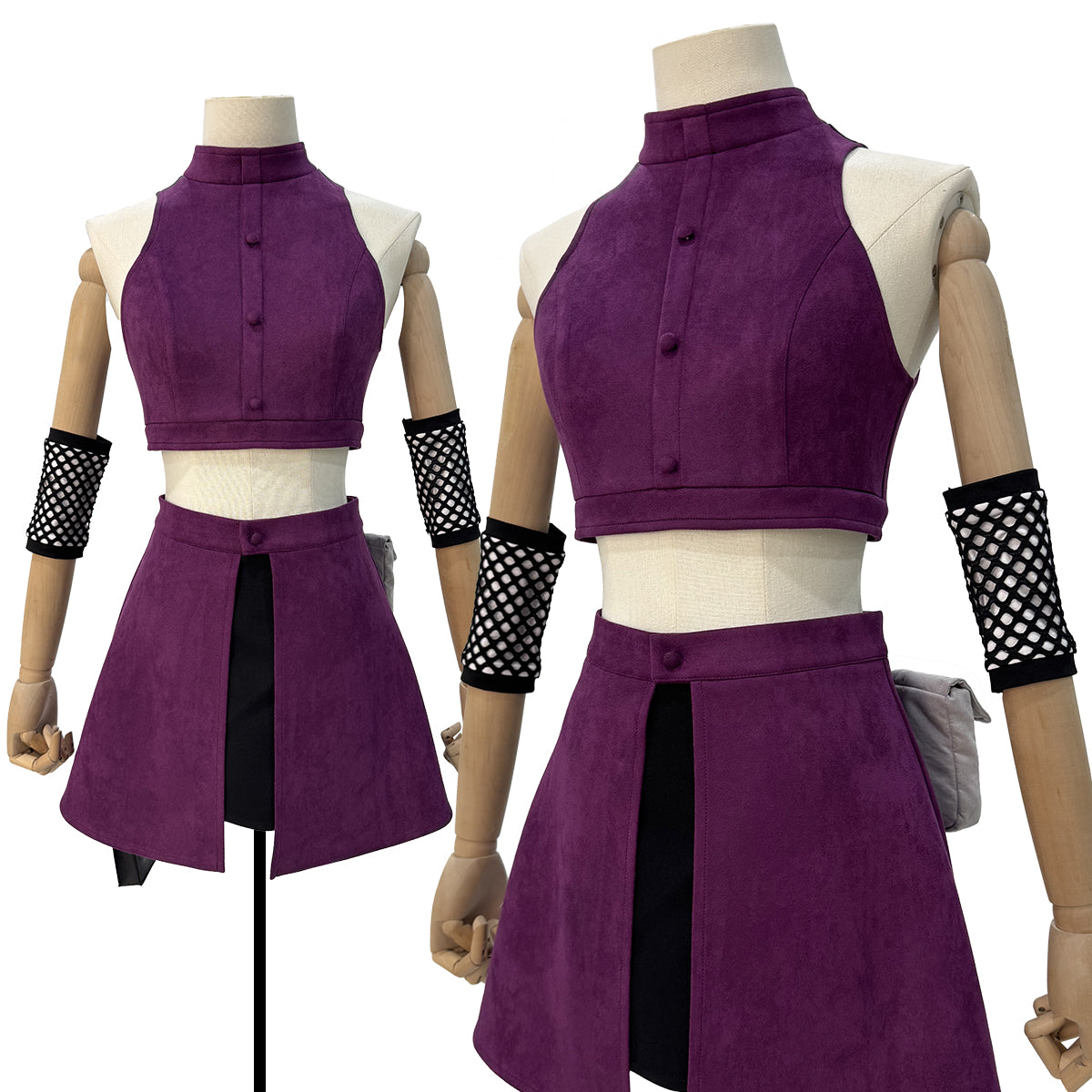 YOO Anime Yamanaka lno Cosplay Costume Top Skirt Waist Bag Leg Covers Cos Convention Daily Wear Gift thumbnail 2