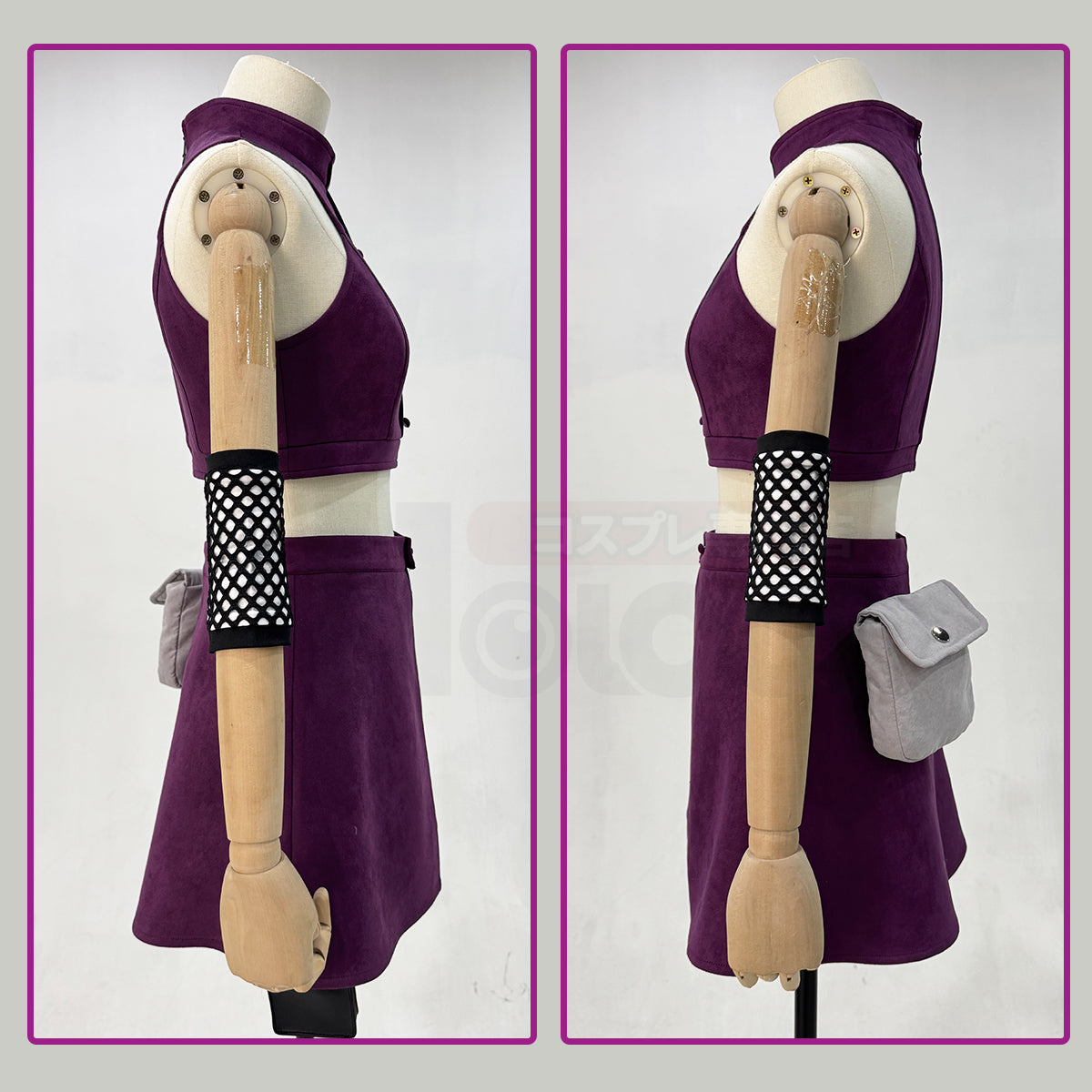 YOO Anime Yamanaka lno Cosplay Costume Top Skirt Waist Bag Leg Covers Cos Convention Daily Wear Gift thumbnail 7