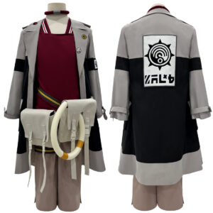 YOO Gachiakuta Anime Enjin Cosplay Costume Wig Embroidery Jacket Pants Bag Convention Halloween Christmas