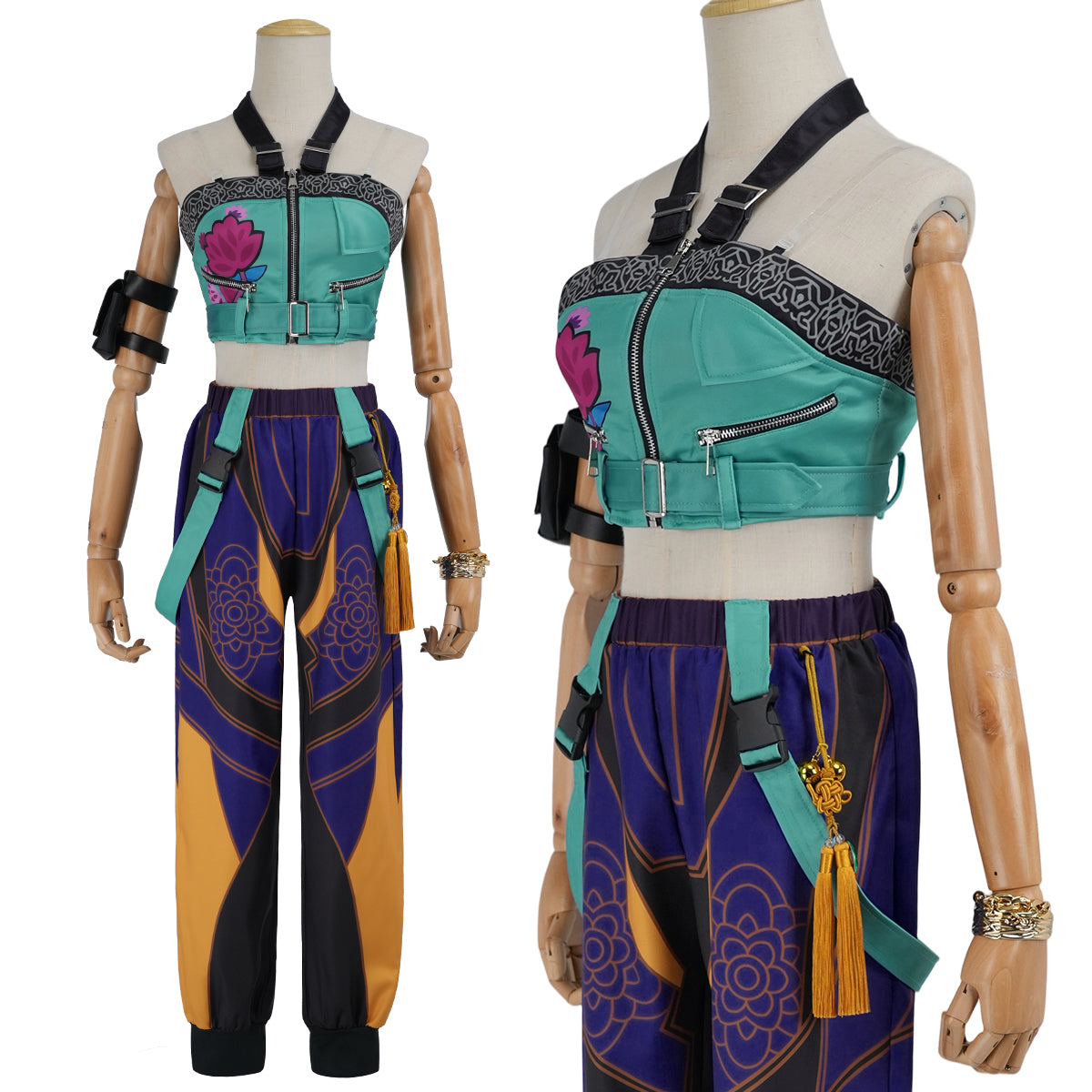 YOO Anime Zoeyy Cosplay Costume Pants Top Animation Convention  Halloween Christmas thumbnail 2