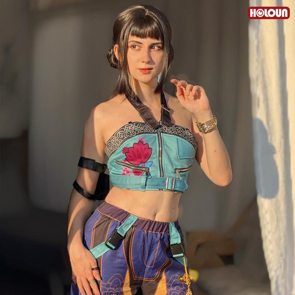 YOO Anime Zoeyy Cosplay Costume Pants Top Animation Convention  Halloween Christmas thumbnail 5