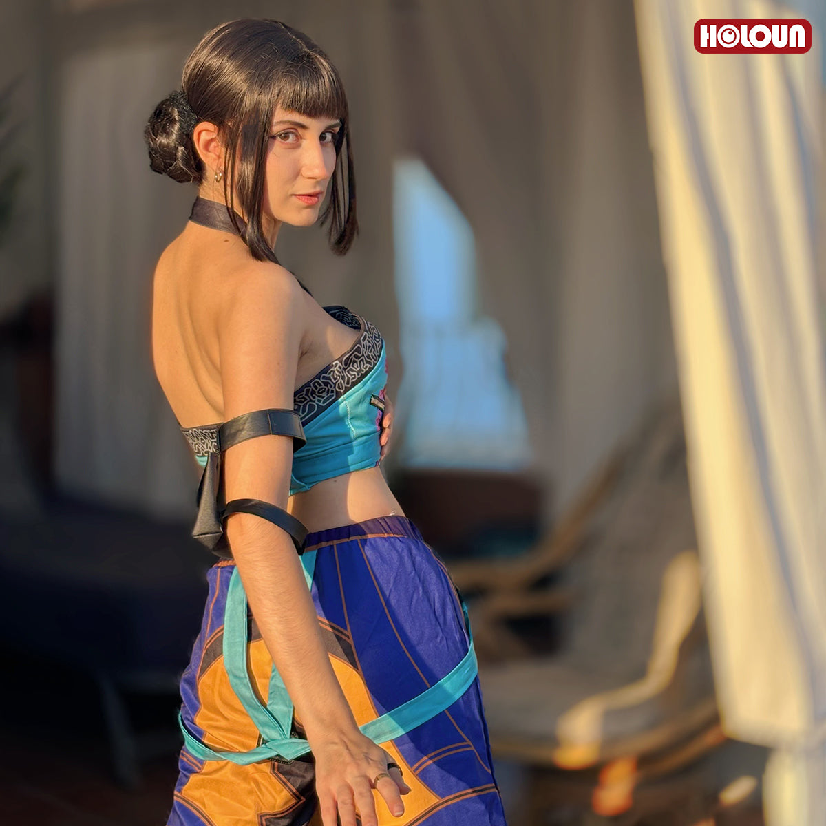 YOO Anime Zoeyy Cosplay Costume Pants Top Animation Convention  Halloween Christmas thumbnail 6