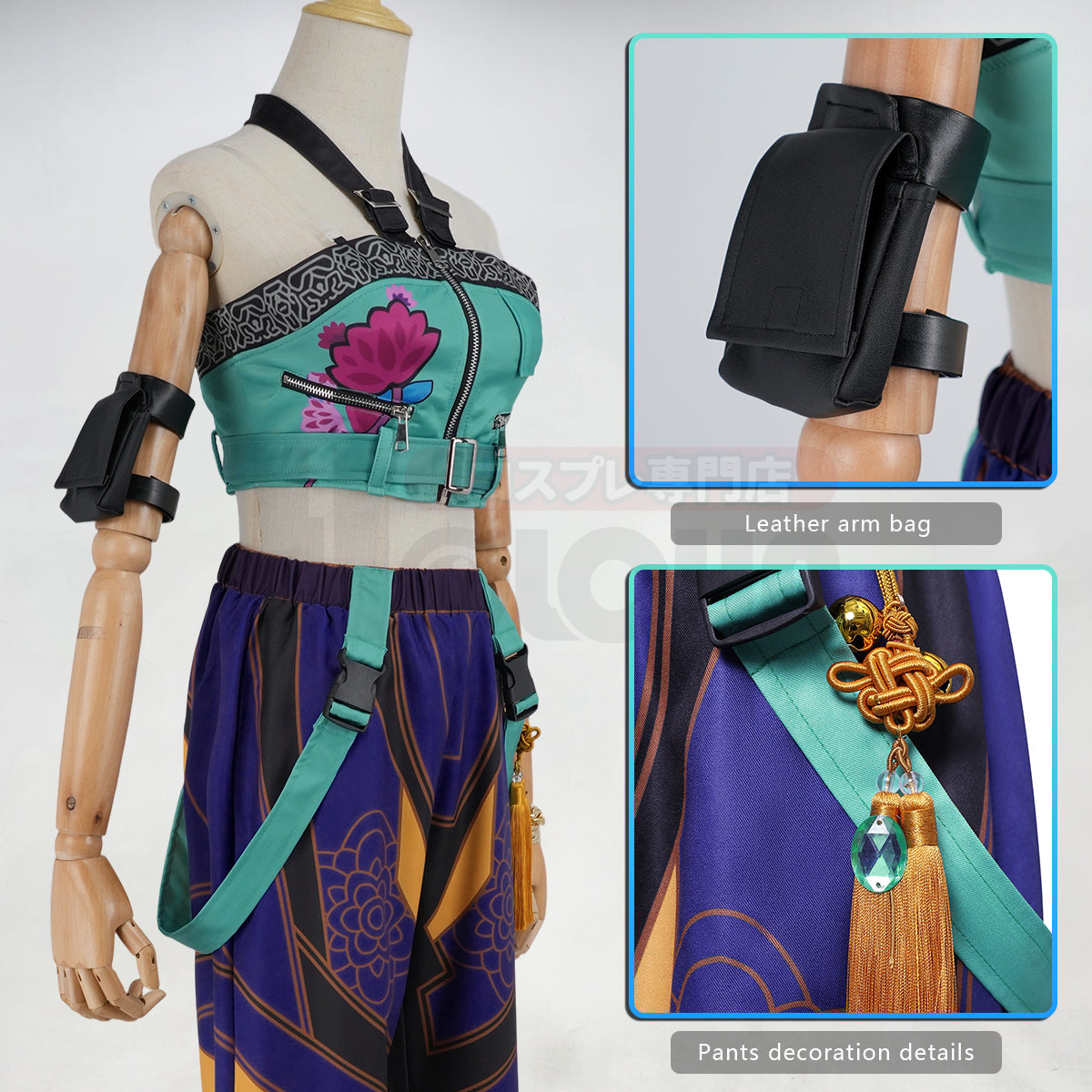 YOO Anime Zoeyy Cosplay Costume Pants Top Animation Convention  Halloween Christmas thumbnail 8