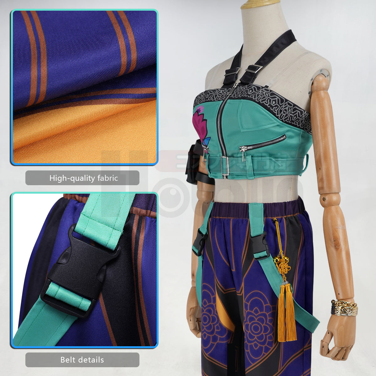 YOO Anime Zoeyy Cosplay Costume Pants Top Animation Convention  Halloween Christmas thumbnail 9