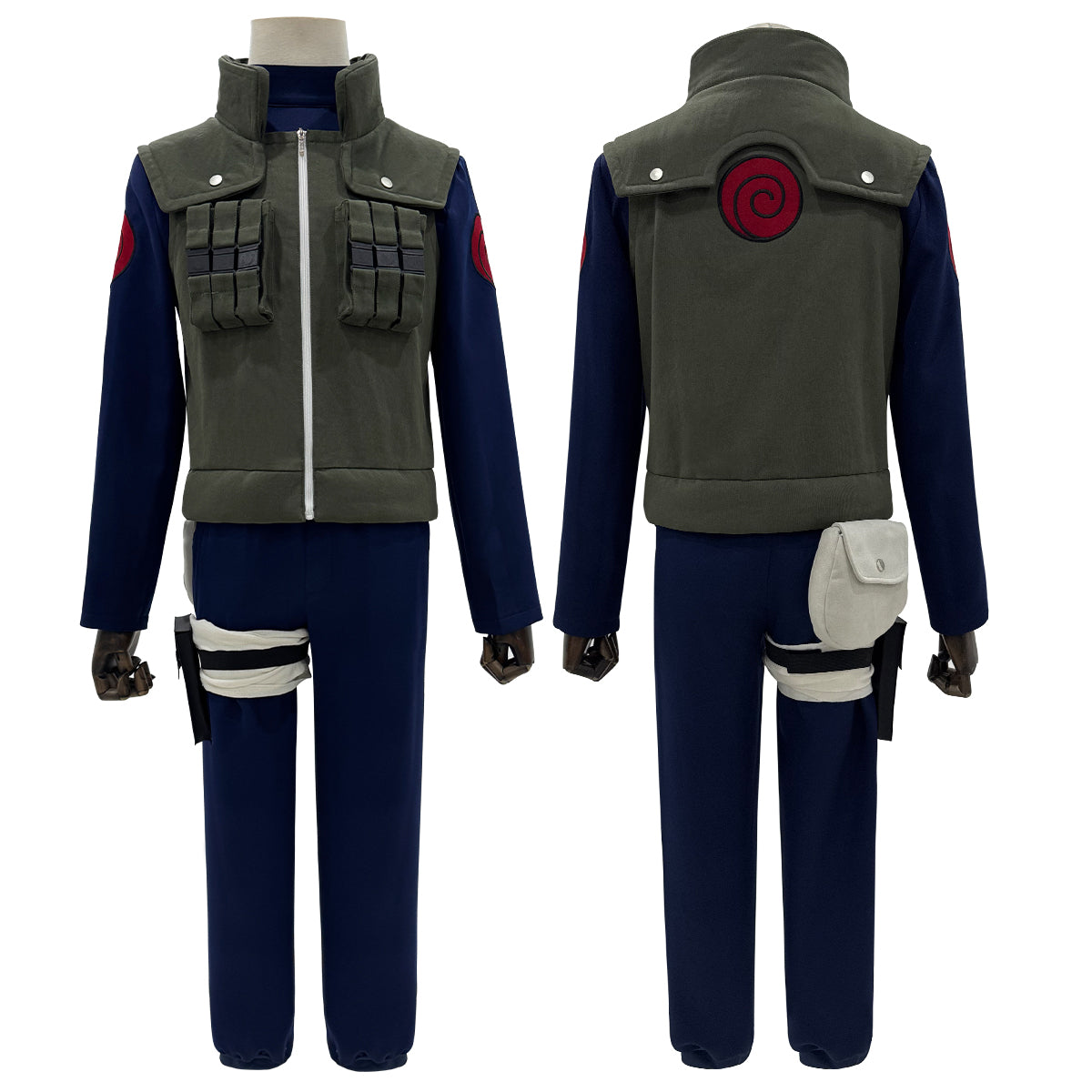 YOO Anime Hatake Kakashi Cosplay Costume Vest T-shirt Pants Pouch Cos Convention Gift Halloween Christmas thumbnail 3