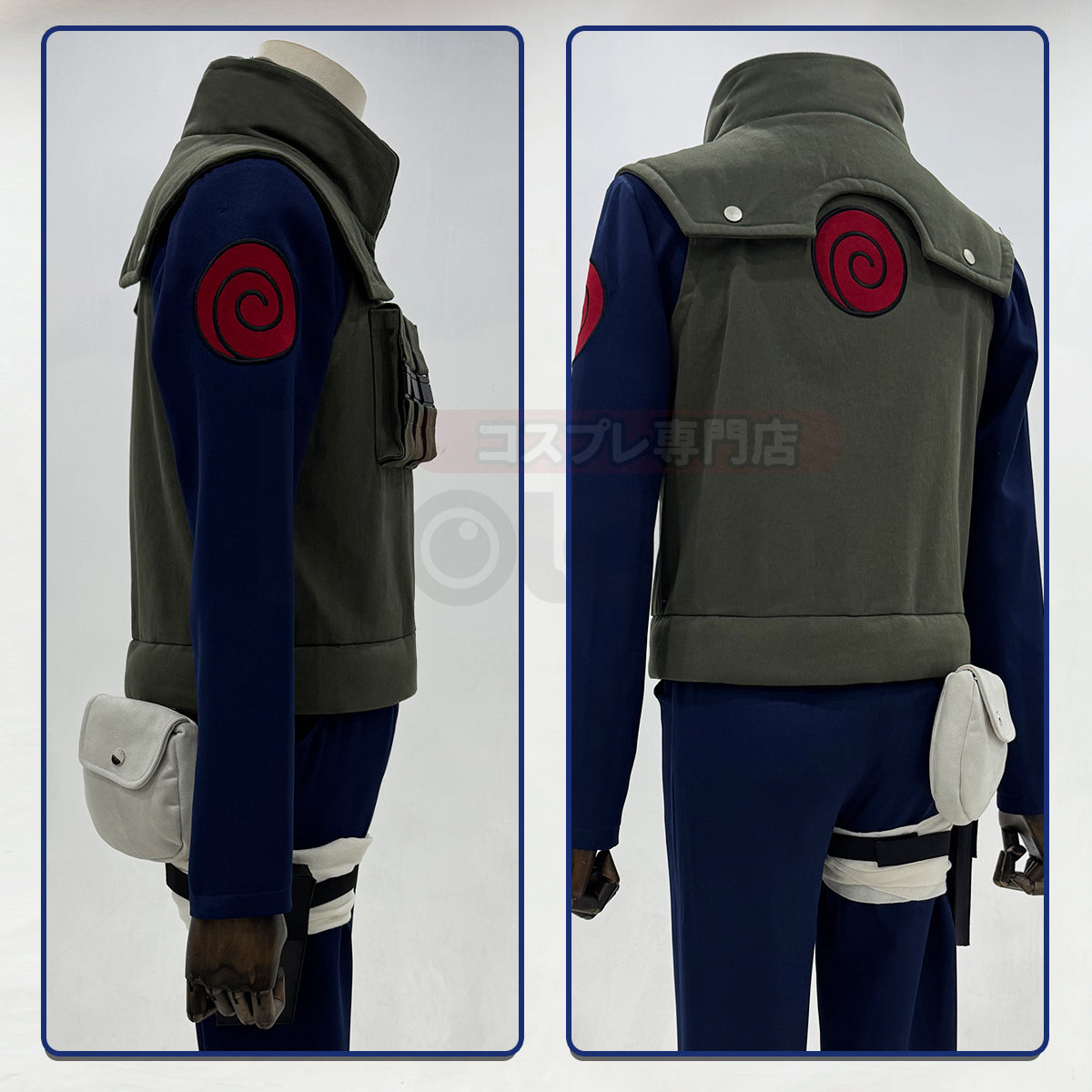 YOO Anime Hatake Kakashi Cosplay Costume Vest T-shirt Pants Pouch Cos Convention Gift Halloween Christmas thumbnail 4