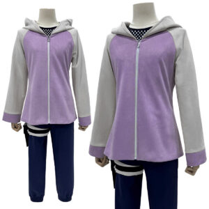 YOO Anime Hyuga Hinata Cosplay Costume Wig Tracksuit Pants Fish Net Top Leg Pouch Cosplay Convention Gift