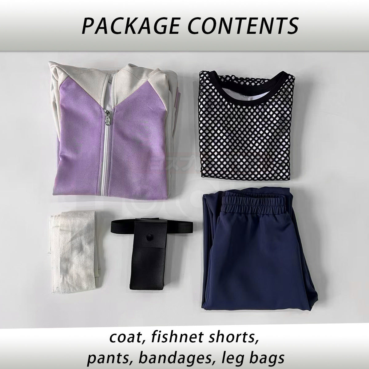 YOO Anime Hyuga Hinata Cosplay Costume Wig Tracksuit Pants Fish Net Top Leg Pouch Cosplay Convention Gift thumbnail 11