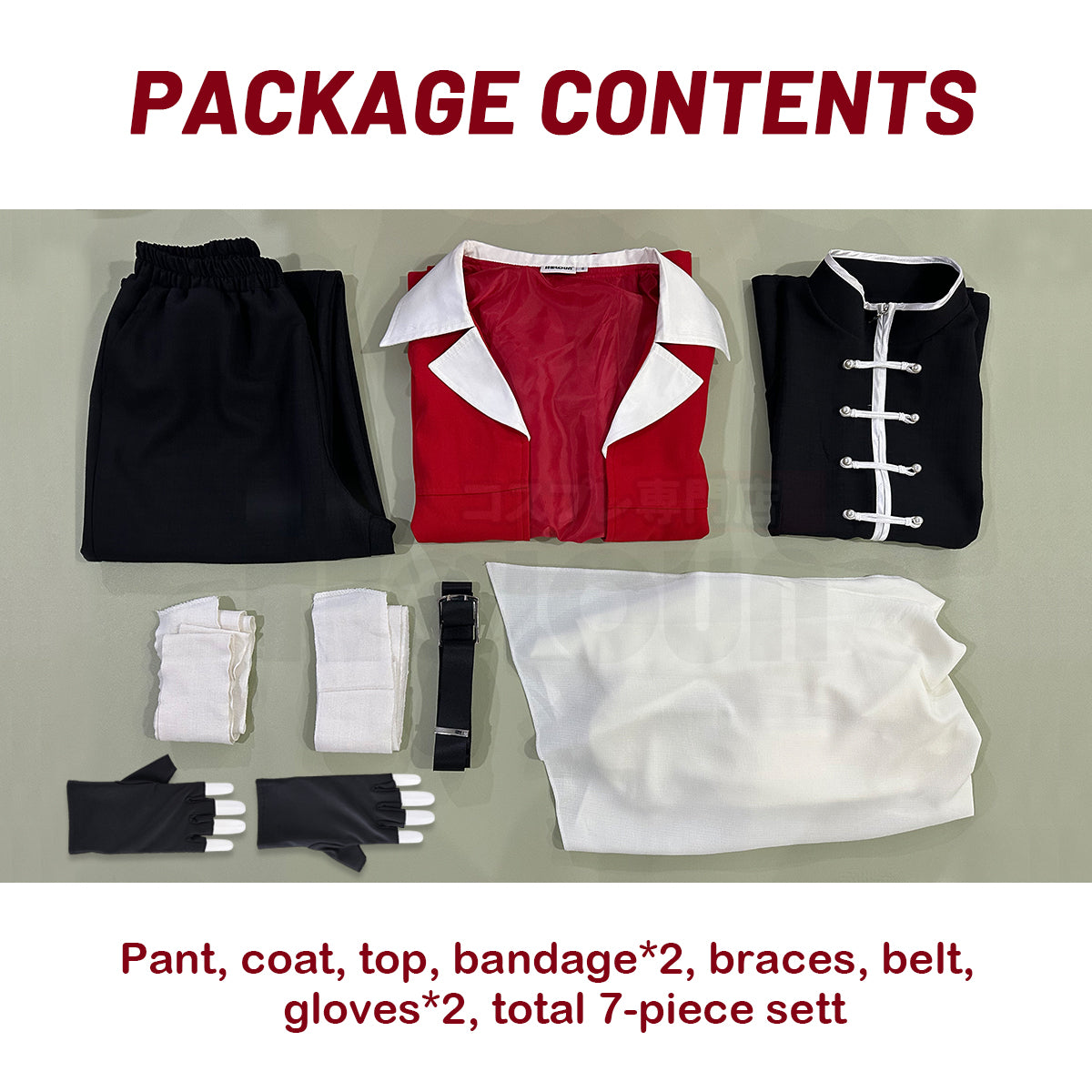 YOO Frieren Beyond Journey’s End Anime Stark Cosplay Costume Wig Jacket Sleeveless Vest Pants Christmas Gift thumbnail 11