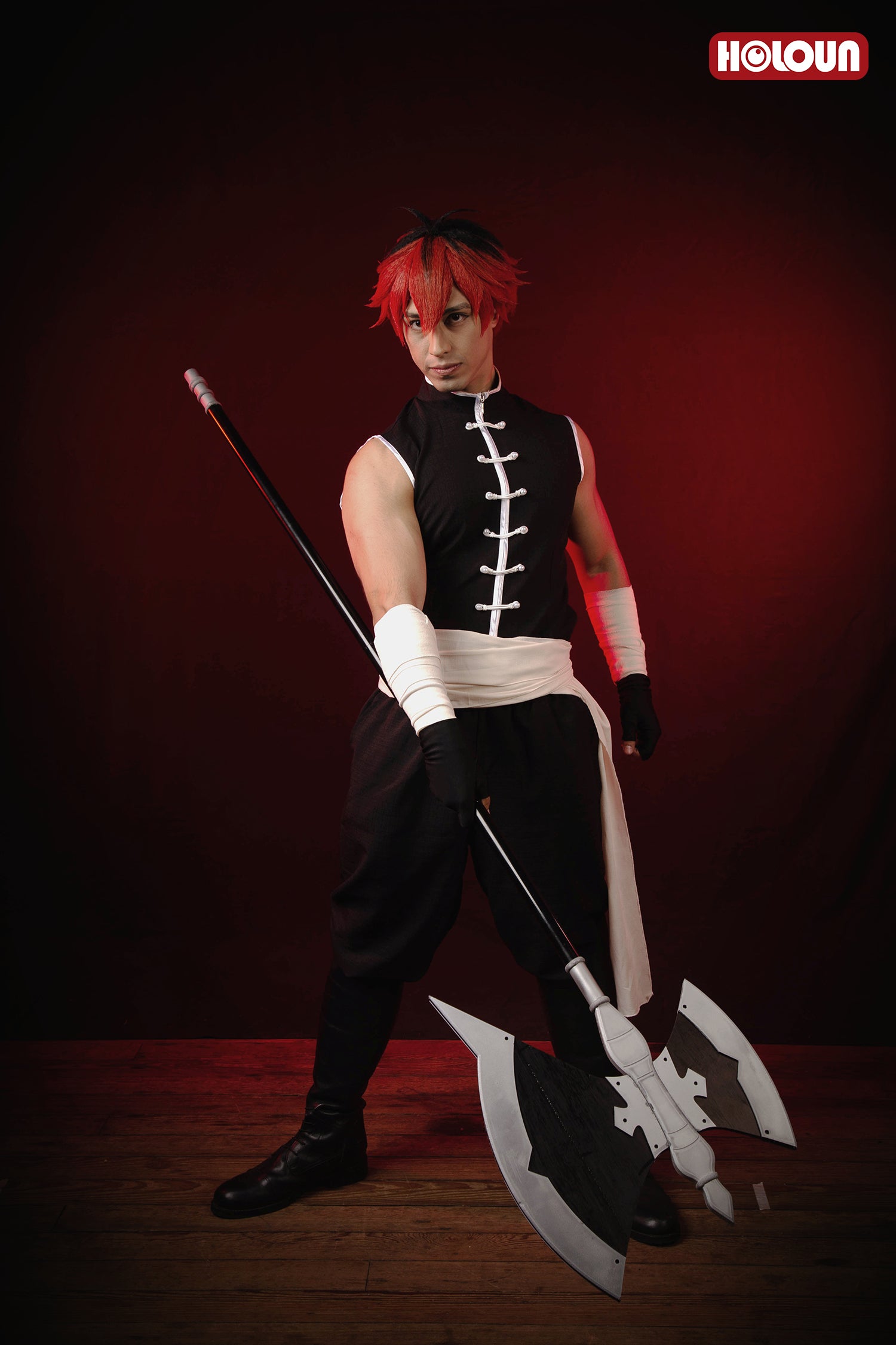 YOO Frieren Beyond Journey’s End Anime Stark Cosplay Costume Wig Jacket Sleeveless Vest Pants Christmas Gift thumbnail 2