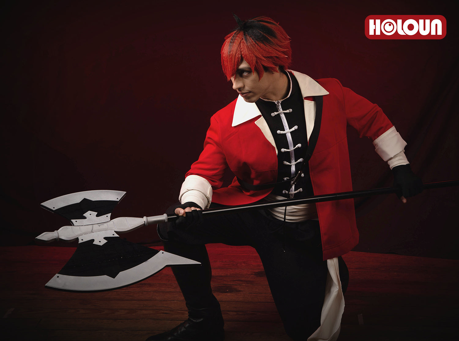 YOO Frieren Beyond Journey’s End Anime Stark Cosplay Costume Wig Jacket Sleeveless Vest Pants Christmas Gift thumbnail 3