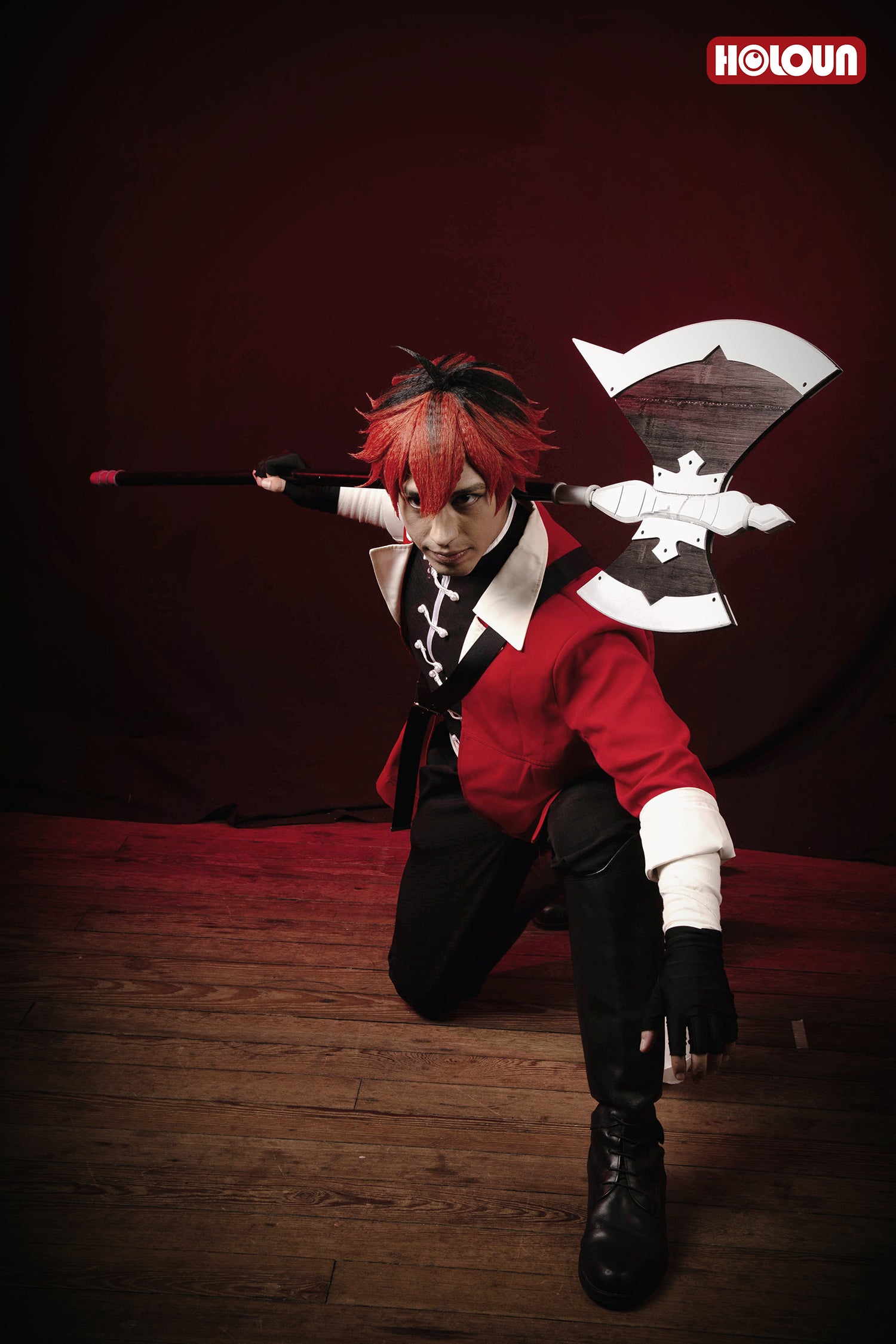 YOO Frieren Beyond Journey’s End Anime Stark Cosplay Costume Wig Jacket Sleeveless Vest Pants Christmas Gift thumbnail 4