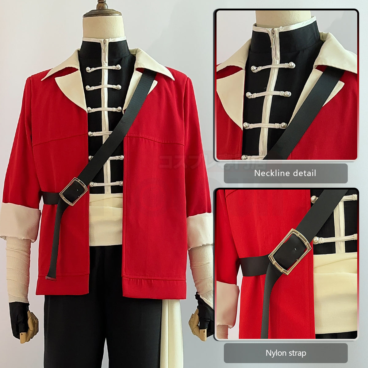 YOO Frieren Beyond Journey’s End Anime Stark Cosplay Costume Wig Jacket Sleeveless Vest Pants Christmas Gift thumbnail 8