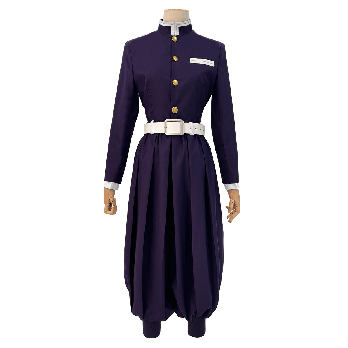 YOO Anime Kochou Shinobu Cosplay Costume Wig Embroidery Purple Top Pants Haori Belt Butterfly Cos Halloween Christmas Gift thumbnail 11