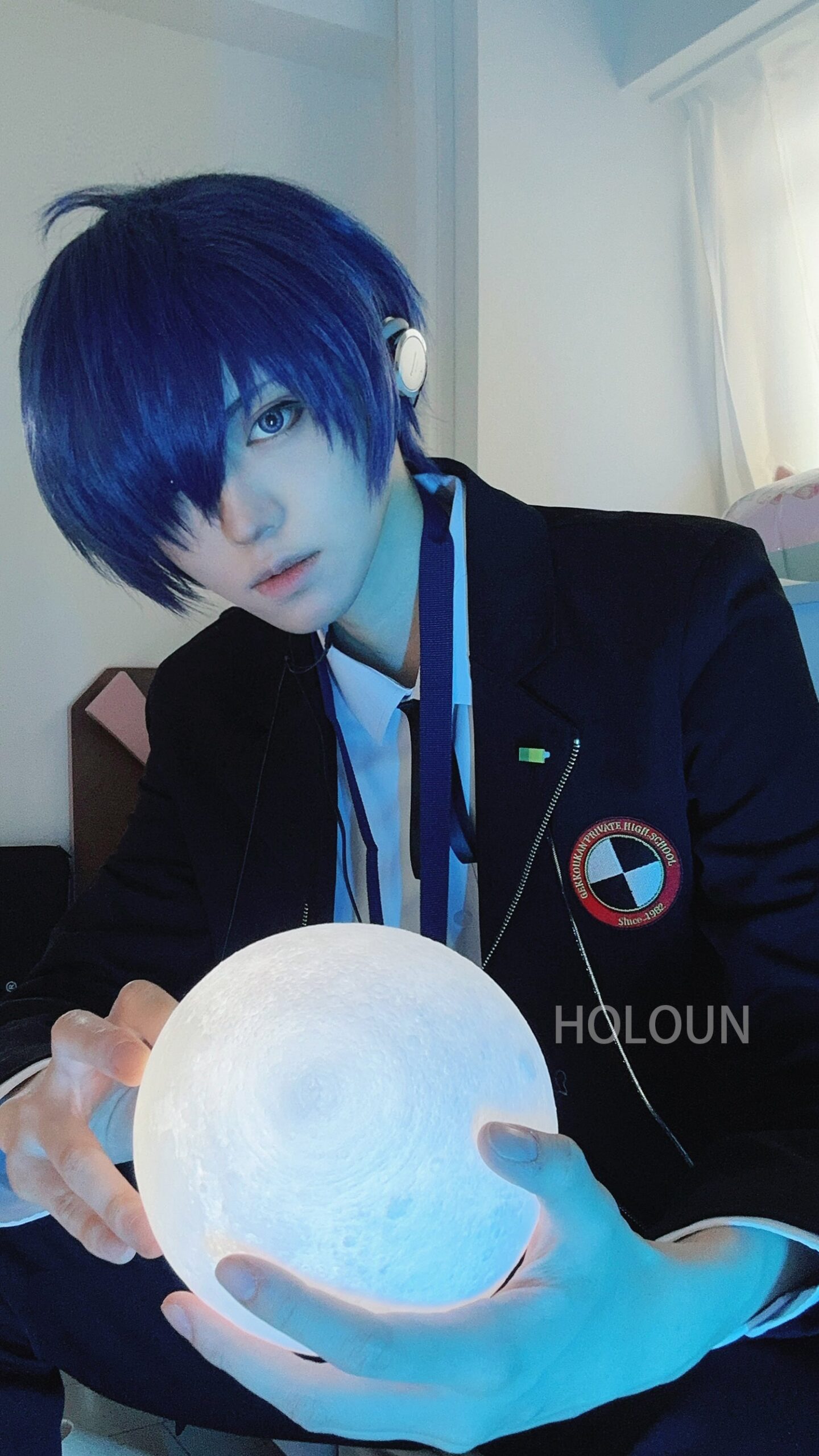 YOO Game P3 Makoto Yuki Cosplay Costume Wig Gekkoukan High School Uniform Embroidery Suit Pants Shirt Daily Wearing Gift thumbnail 4