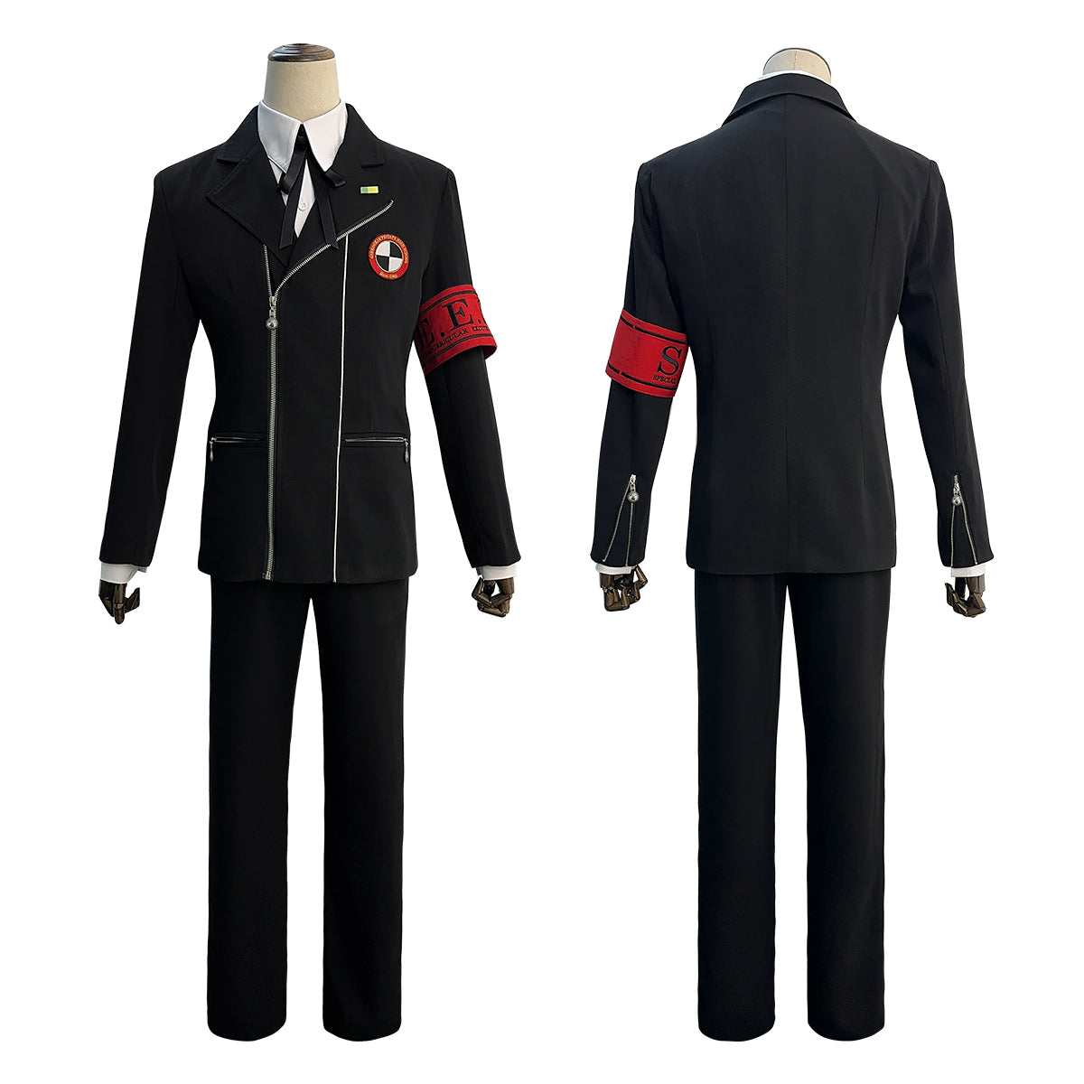 YOO Game P3 Makoto Yuki Cosplay Costume Wig Gekkoukan High School Uniform Embroidery Suit Pants Shirt Daily Wearing Gift thumbnail 8