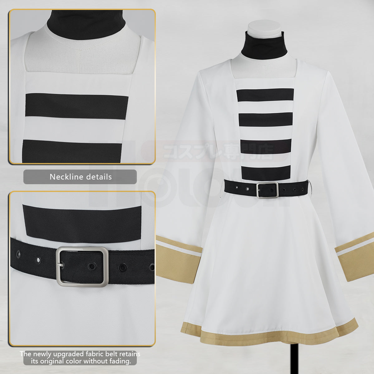 YOO Frieren Beyond Journey’s End Anime Frieren Cosplay Costume Shawl Cloak Dress Wig Grey Ponytail Rose Net Halloween Christmas thumbnail 7