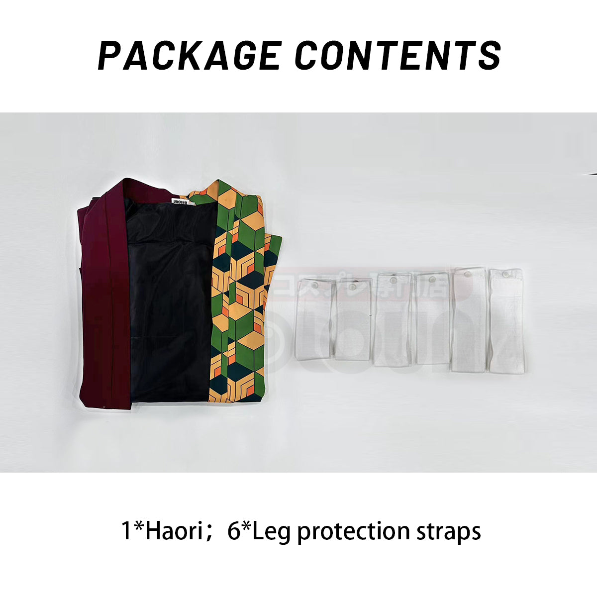 YOO Anime Tomioka Giyuu Cosplay Costume Wig Haori Embroidery Top Elastic Pants Belt Rose Net Cos Halloween Christmas thumbnail 17