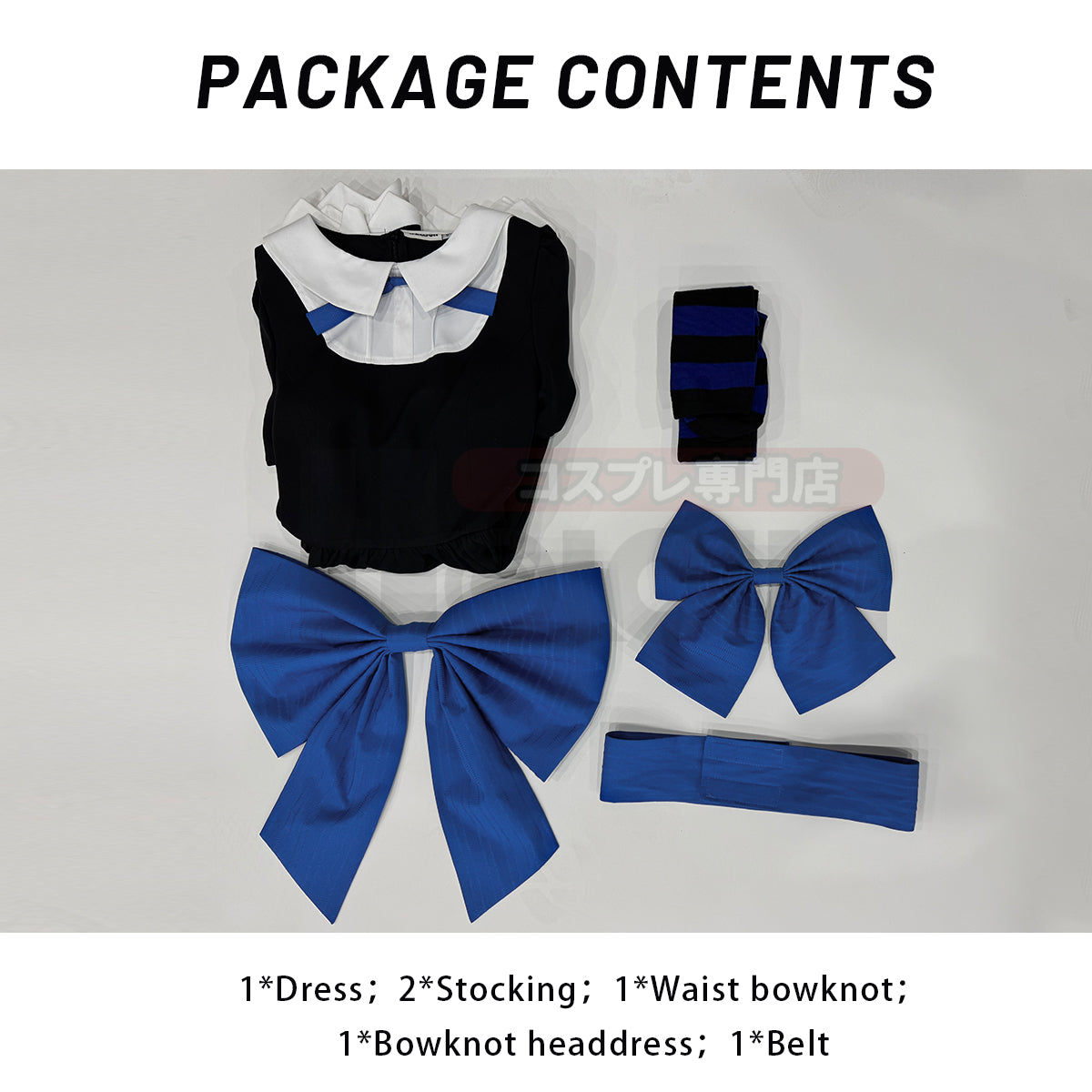 YOO Stocking Panty Anime Stocking Anarchy Cosplay Costume Dress Stockings Bowknot Headdress Cos Convention thumbnail 11
