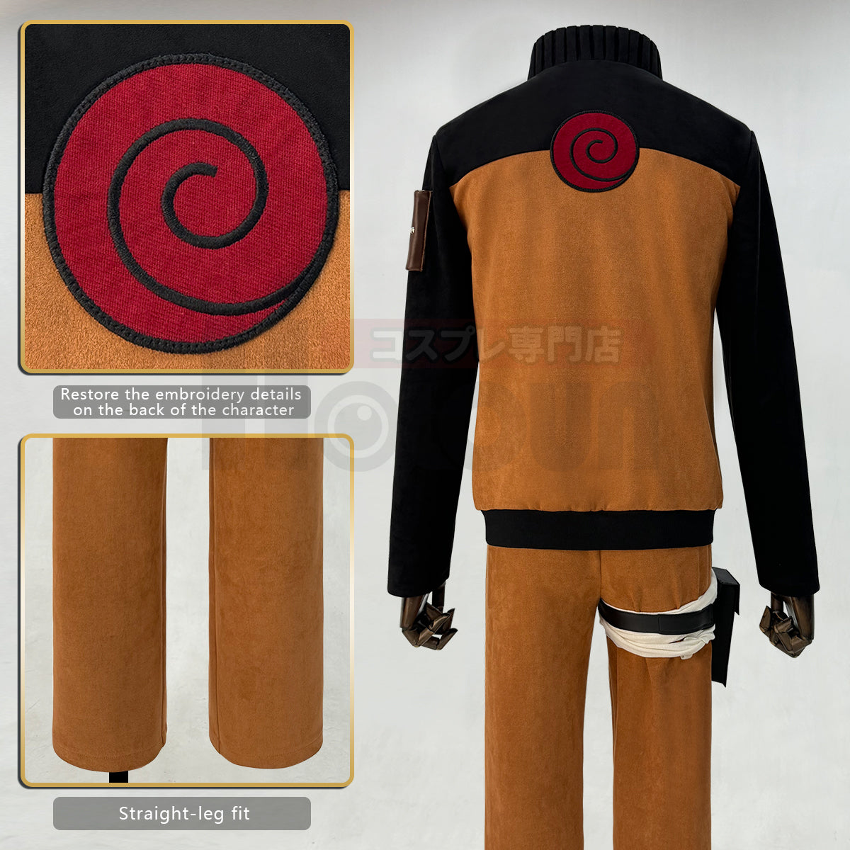 YOO Anime Uzumaki Cosplay Costume Haori Uniform Halloween Christmas Cos Convention Unisex Adult Version thumbnail 17