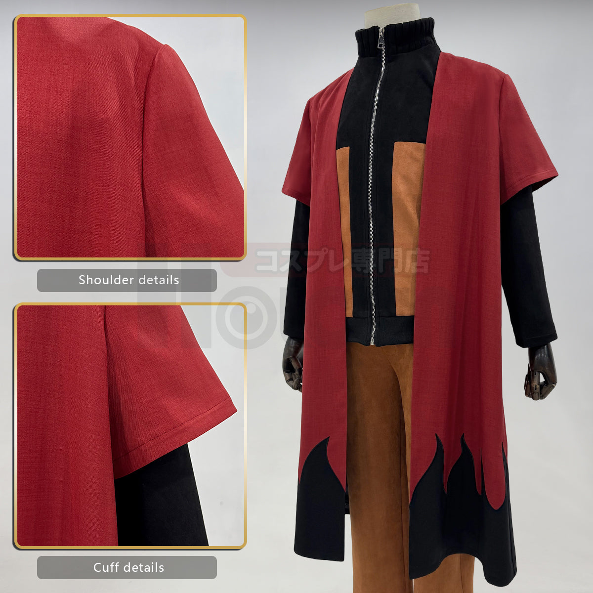 YOO Anime Uzumaki Cosplay Costume Haori Uniform Halloween Christmas Cos Convention Unisex Adult Version thumbnail 9