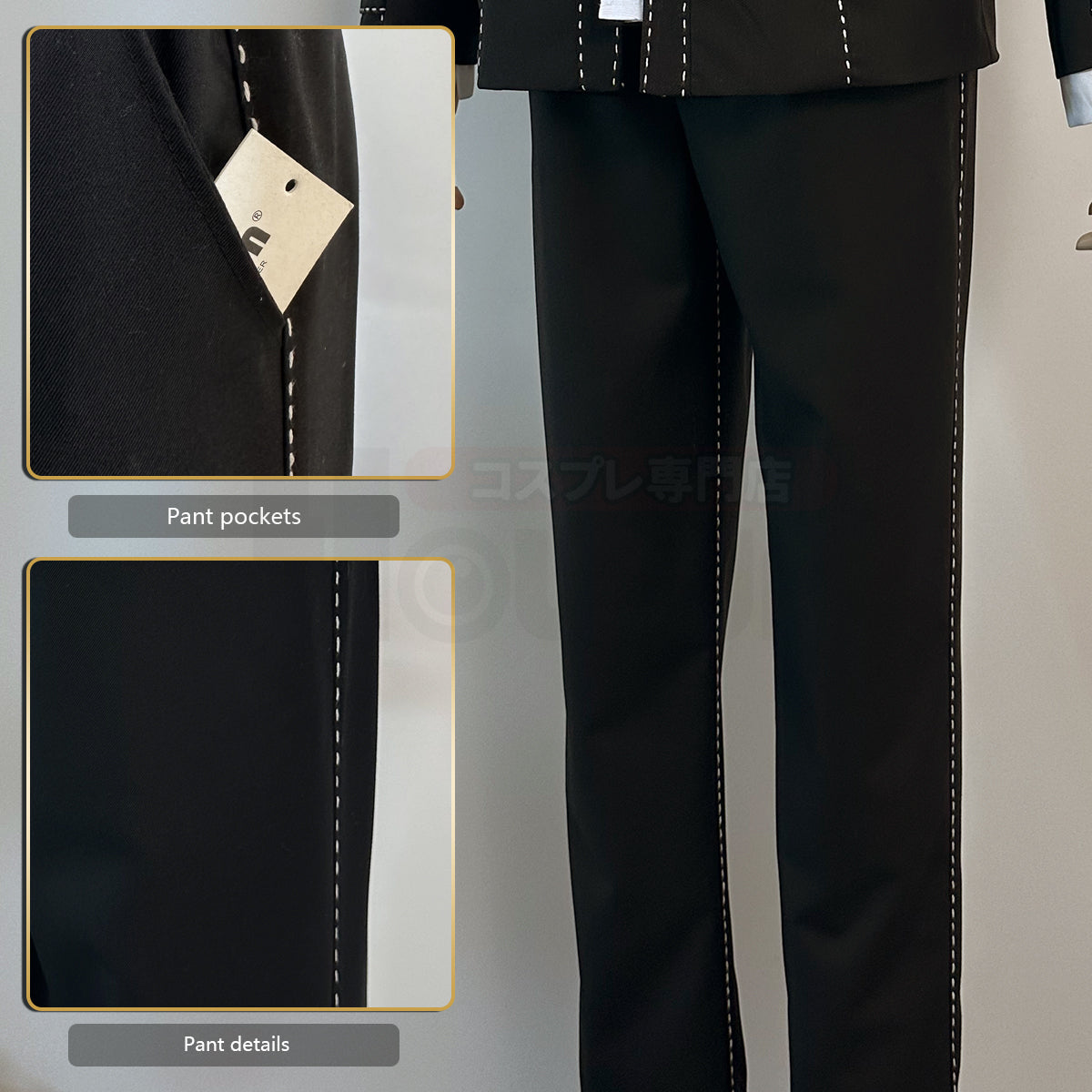 YOO P4 Game Yu Narukami Cosplay Costume Wig School Uniform Embroidery Plaid Collar Suit Pants White Shirt Daily Wear Halloween thumbnail 10