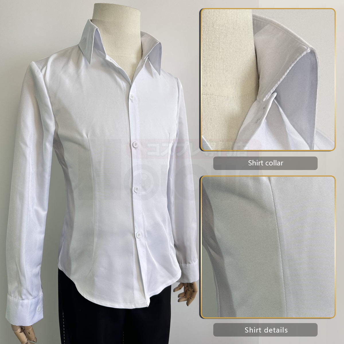 YOO P4 Game Yu Narukami Cosplay Costume Wig School Uniform Embroidery Plaid Collar Suit Pants White Shirt Daily Wear Halloween thumbnail 9