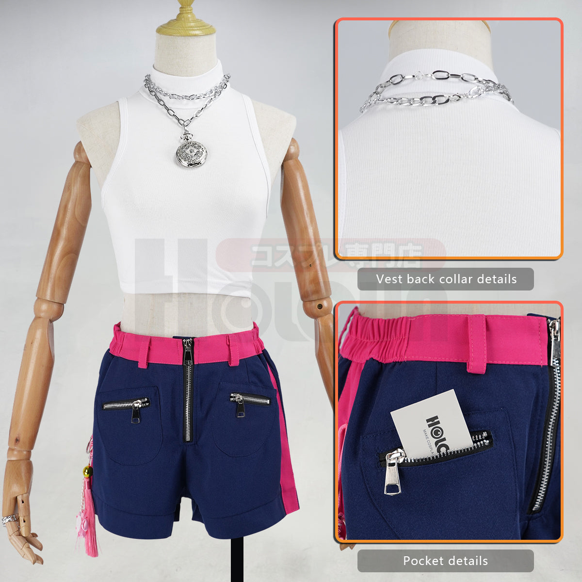 YOO Anime Rumii Cosplay Costume Jacket Shorts Animation Convention 2025 Halloween Christmas thumbnail 7