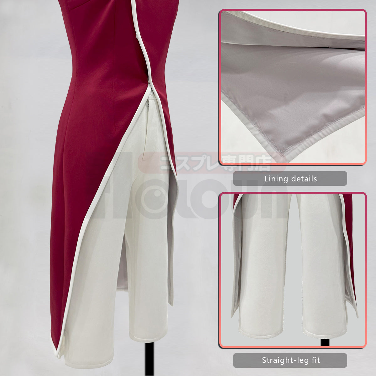 YOO Anime Haruno Sakura Cosplay Costume Top Pants Halloween Christmas Animation Convention Gift thumbnail 8