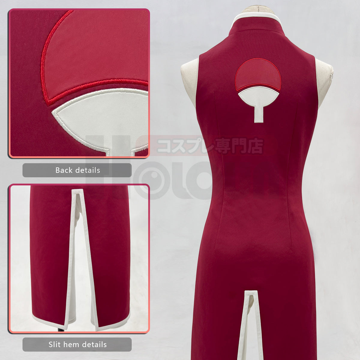 YOO Anime Haruno Sakura Cosplay Costume Top Pants Halloween Christmas Animation Convention Gift thumbnail 9