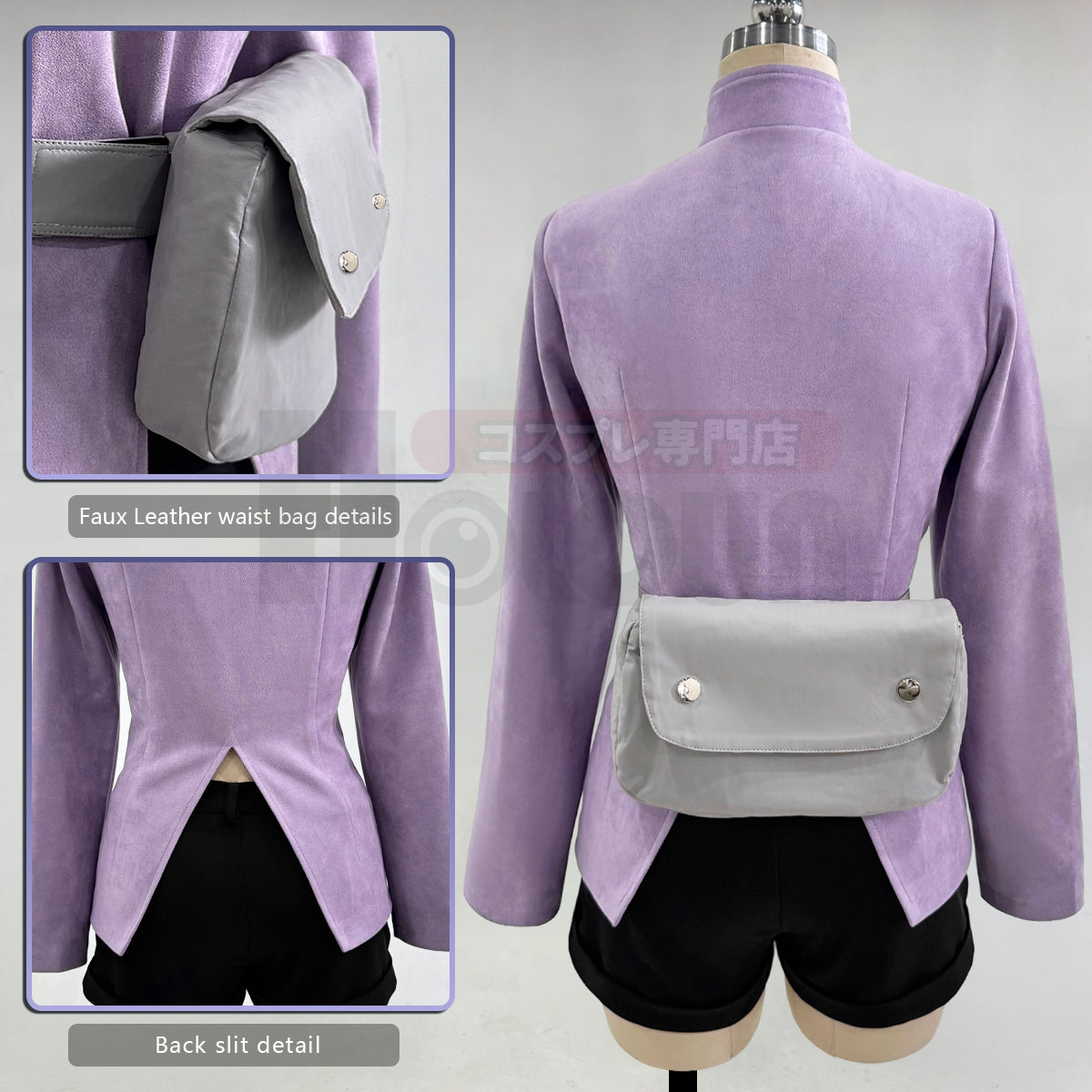 YOO Anime Karin Cosplay Costume Top Shorts Waist Pouch Animation Convention 2025 Halloween Thanksgiving Day Christmas thumbnail 7