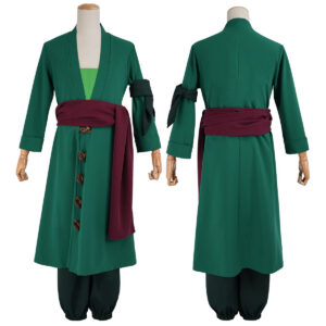YOO ONE Anime Roronoa Zoro Cosplay Costume Pants Haori Head Scarf Animation Convention 2025 Halloween Christmas Gift