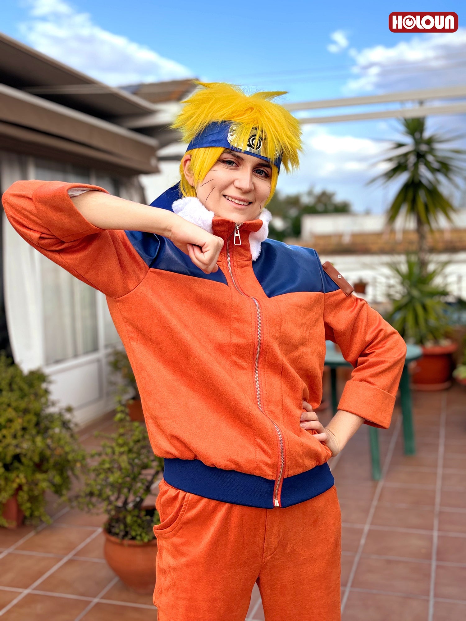 YOO Anime Uzumaki Cosplay Costume Teenager Period Jacket Pants Bag Cos Convention Gift Unisex Adult Version thumbnail 4